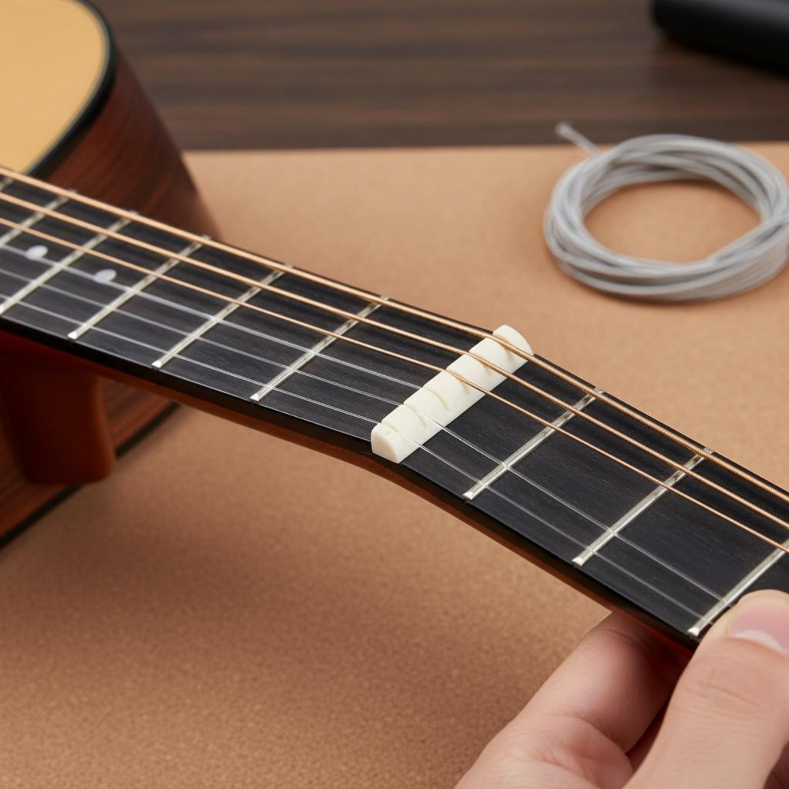 Musical Instruments Easy - Gitaar moer- en zadelset, eenvoudig te