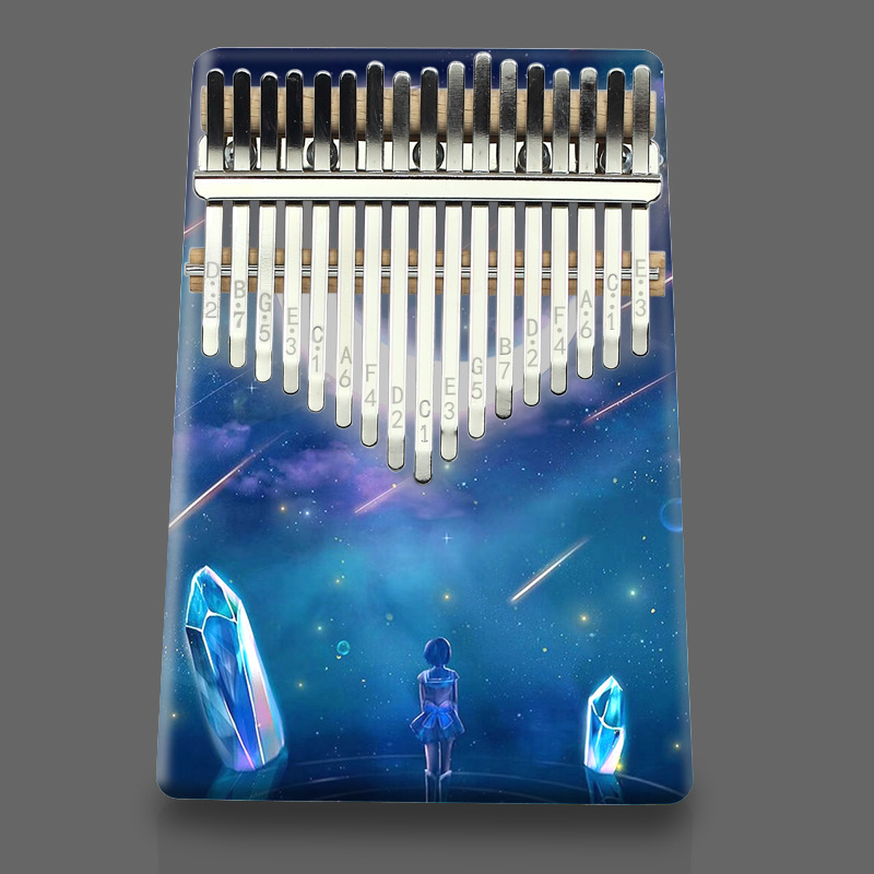 Musical Instrument Piano - 17-toon Kalimba Kleur Duimpiano Beginner Vingerpiano