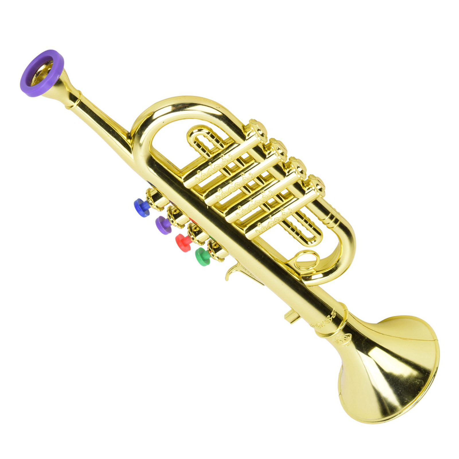 Musical Instrument Harmonium - Kid Trompet Gouden Gecoat Plastic Kinderen