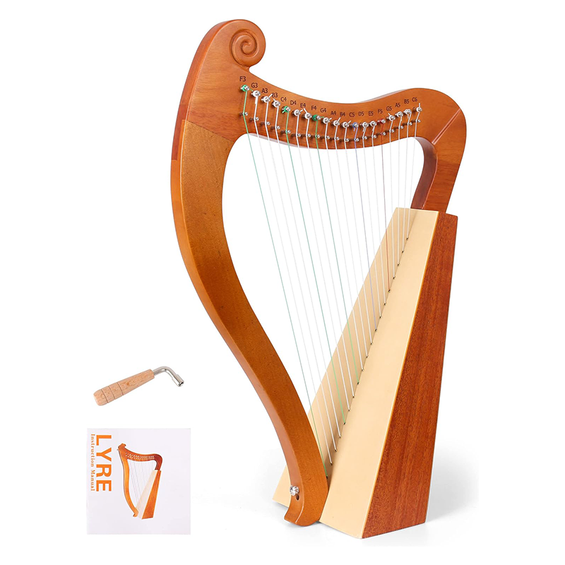 Musical Instrument Harp - 15 19-snarige mini-harp lierpiano massief houten