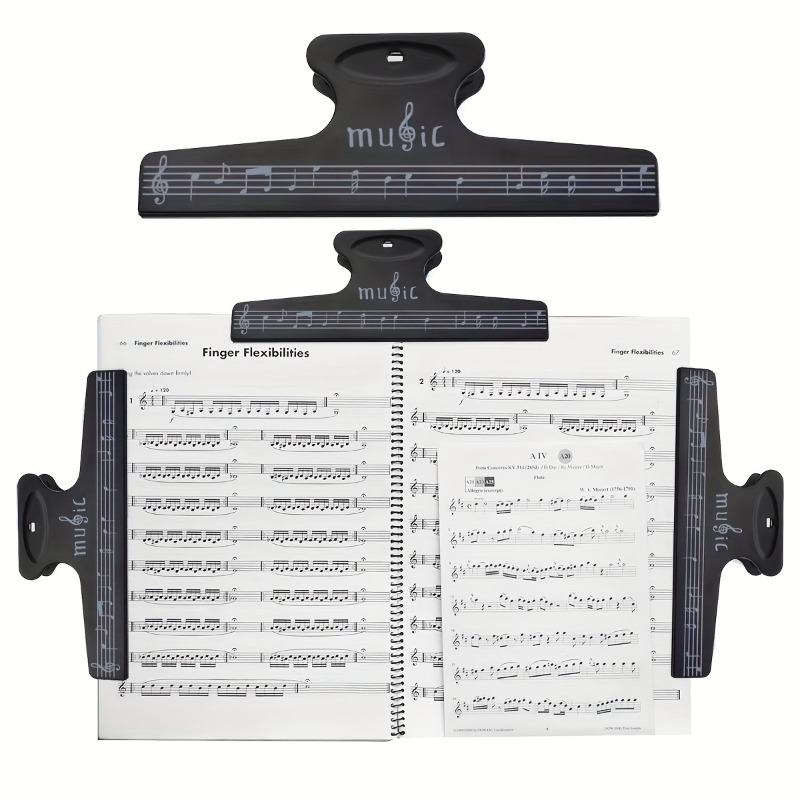 Musical Instrument Book - Notenclip Briefpapiermap Clip Boekpagina Notitieclips Muziekscore