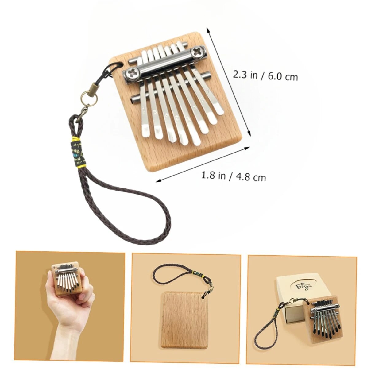 Miwayer Mini Kalimba 8 Toets D - Musical Instrument Piano recensie en prijs