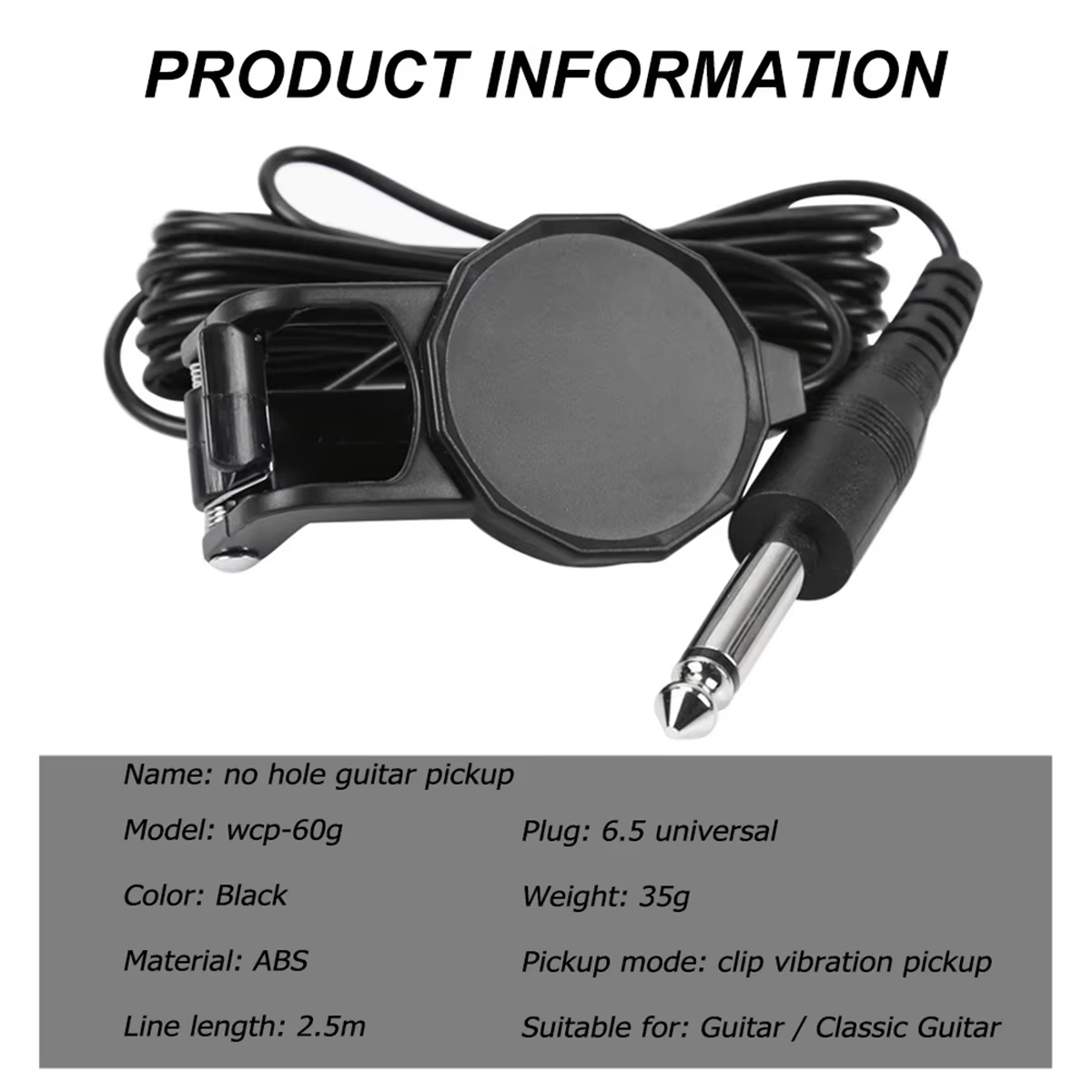 Audio Jack Clip On Pickup/2.5  - Musical Instruments Easy recensie en prijs