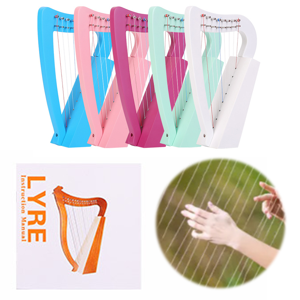 8-snarige lierharp massief hou - Musical Instrument Harp recensie en prijs