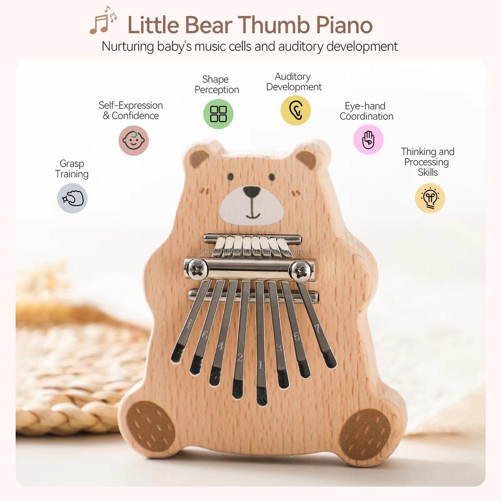 8-toetsen mini kalimba draagba - Musical Instrument Piano recensie en prijs