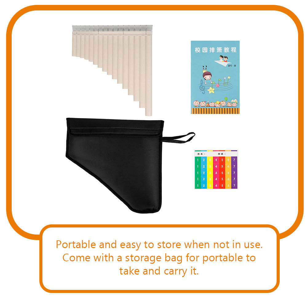 16-pijpige panfluit van ABS, m - Musical Instrument Book recensie en prijs