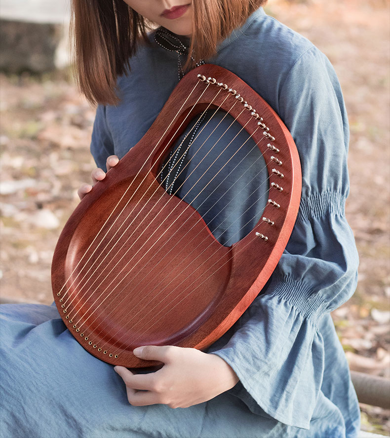16 Snaren Lier Harp Mahoniehou - Musical Instrument Harp recensie en prijs