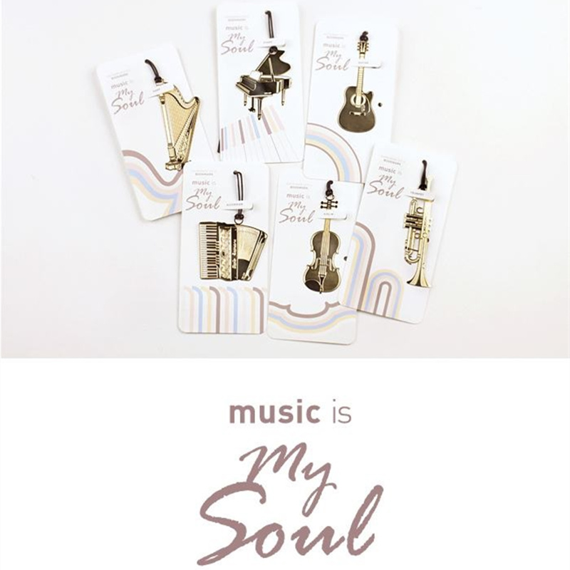 6Pcs Muziek Metalen Bladwijzer - Musical Instrument Book recensie en prijs