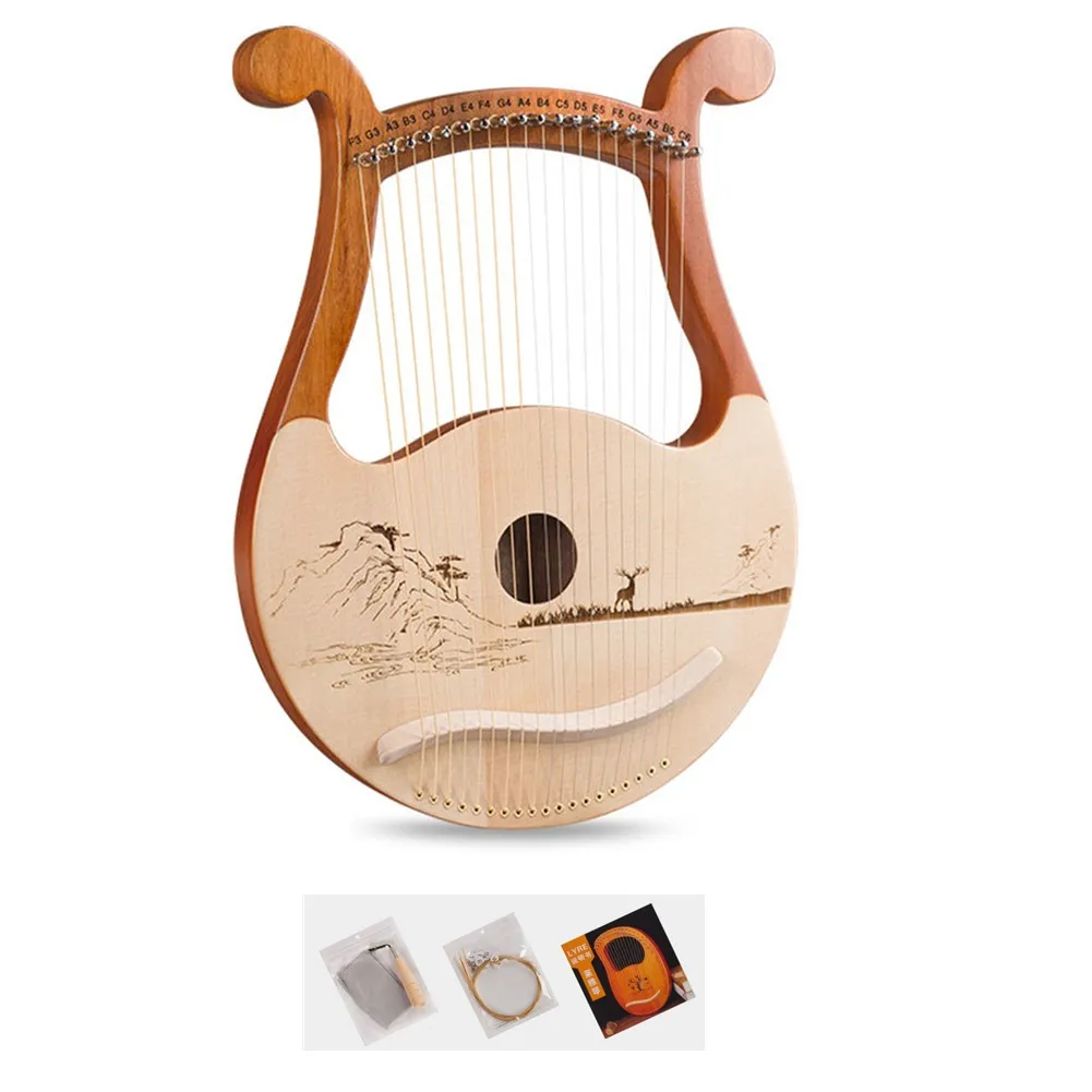 Hoge kwaliteit 19-snarige lier - Musical Instrument Harp recensie en prijs